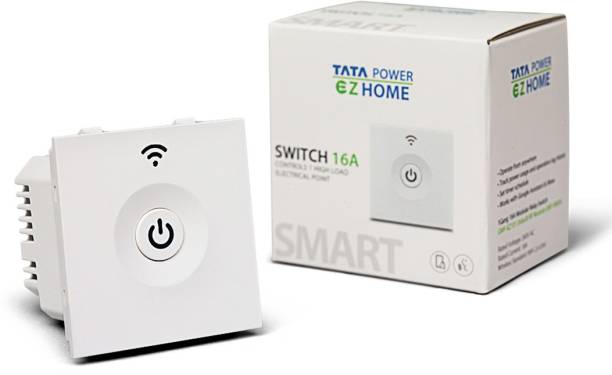 TATA POWER EZ HOME Wifi Smart Switch 16A 1 Channel,Modular Home Automation Product,Track PowerUsage Smart Switch