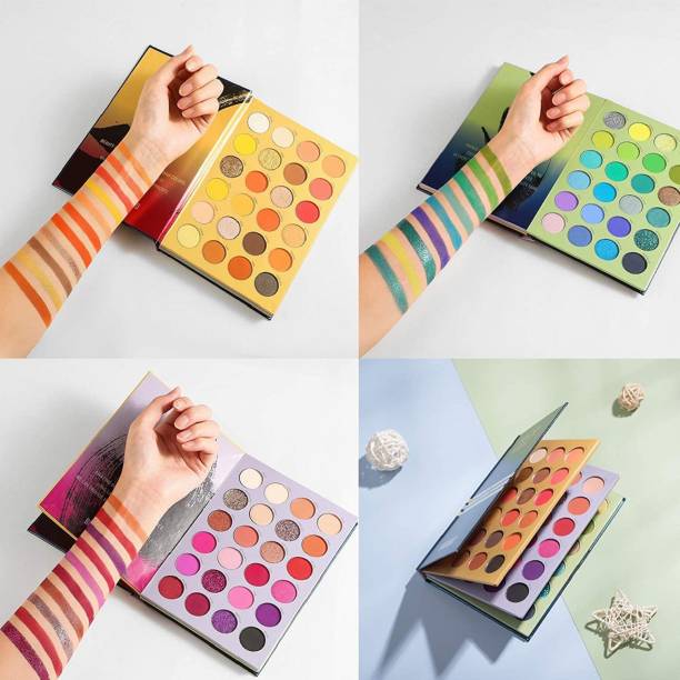 NYN HUDA Glaed Edition 72 Colors Matte & Shimmer Pigmented Professional Beauty EyeShadow Color Icon Book Eye Shadow Palette 70 g