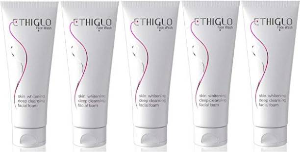 ETHIGLO Skin whitening : 200ml (Pack of ) 5 Face Wash