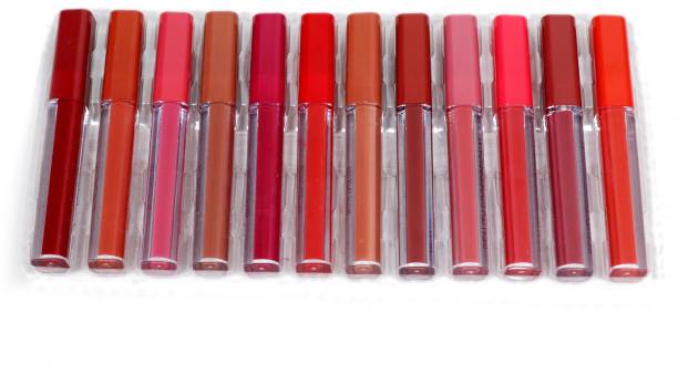 The MN Sensational Non Transfer SuperStay Liquid Matte Professional Beauty Lipsticks Set of 12