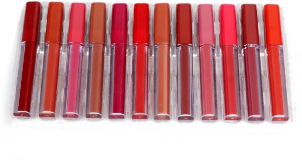 THE NYN Sensational Liquid Matte SuperStay Professional Beauty Lipsticks Set of 12