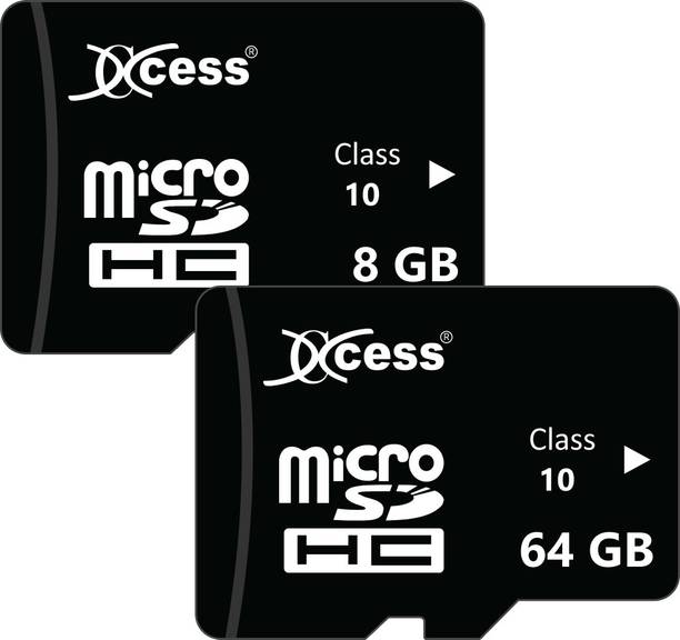 XCCESS GXccess 8GB + 64GB Combo 64 GB MicroSD Card Class 10 80 MB/s Memory Card