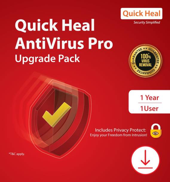 QUICK HEAL Renewal 1 PC PC 1 Year Anti-virus (Email Delivery - No CD)