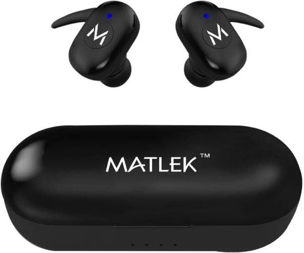 Matlek Earbuds With Deep Bass Wireless Bluetooth 5.0 Earphone Bluetooth Headset