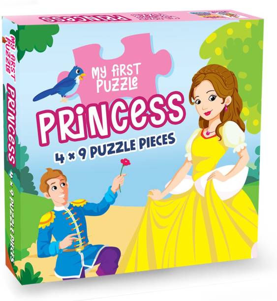 HELLO FRIEND My First Puzzle Princess Interactive Jigsaw Puzzle for 3+ Year Old 9 X 4 Pcs Puzzle Box