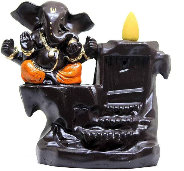 ARINJAY Ganesh Dhoop Batti Holder Dhoop Batti Stand | backflow Incense Burner Polyresin Incense Holder