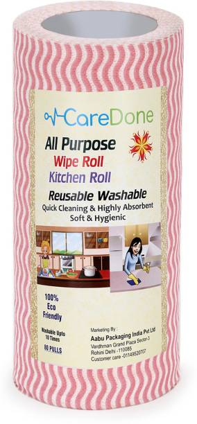 CareDone Good Quality Multipurpose Kitchen Wipes Non Woven Fabric Super Absorbent Disposable Cleaning Wipes Reusable Washable