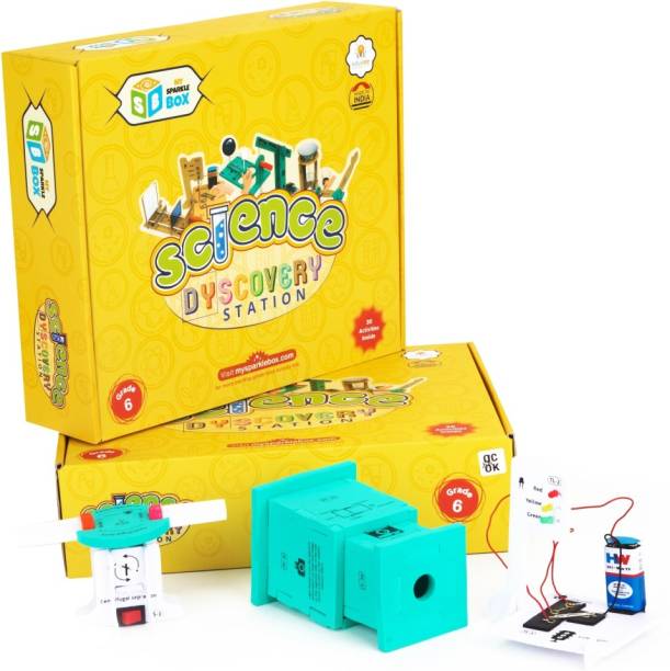 Sparklebox Science Experiments Kit for Grade 6 | Age 9-13 Years | 29 Experiments for STEM Learning with Activty Manual | for CBSE, ICSE & State | Experiment Wise QR Code for Video Explaination.