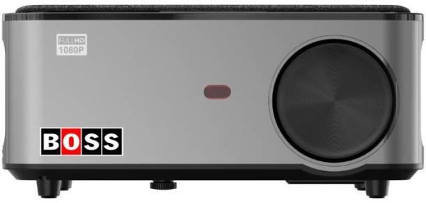BOSS S21A | Android 9 | 3840 x 2160 UHD 6500 Lumen Display | Contrast Ratio 15000:1 (6500 lm / Wireless / Remote Controller) Portable Projector