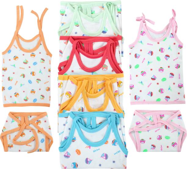 Honey Boo New Born Baby Care Cloth Set Combo (Set Of 12 , Jhabla ,Nappy) Hosiery Soft Material