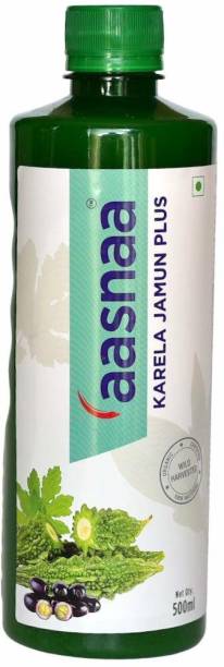 aasnaa Karela Jamun Juice 500ML | Wild Harvest | Certified Organic Raw Material | Maintains Healthy Sugar Levels | No Added Sugar Or Flavours