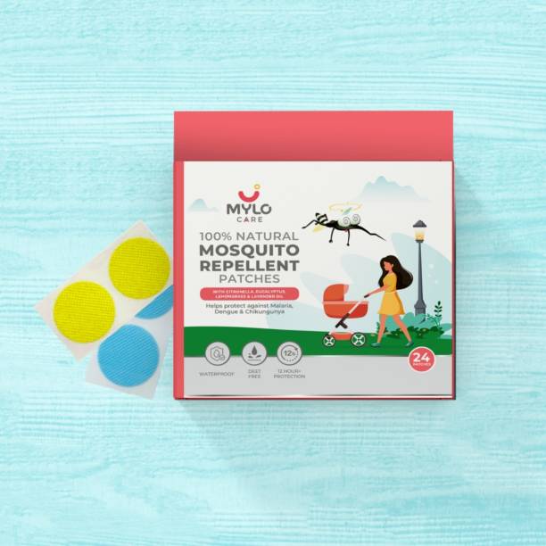 MYLO 100% Natural Mosquito Repellent Patches for Babies with 12-hours protection