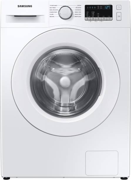 SAMSUNG 7 kg 5 Star With Hygiene Steam and Digital Inverter Fully Automatic Front Load with In-built Heater White