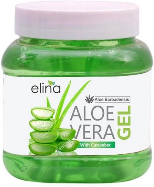 ELINA Aloe Vera Gel 100% NATURAL & Pure- Multipurpose Gel for Skin and Hair 200g