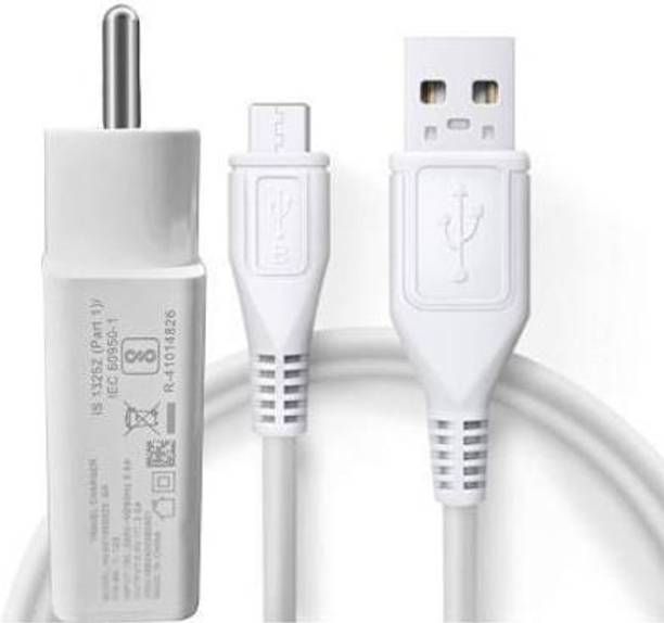 phonetek 2A fast charger compatible for vivo y11/v5 plus/v-3/v7/y69/v5/v9/v1/v1 max/v3 max/v5s/y53/y21/v3/y15/y31l with fast charging data cable for android phones (white)- White 10 W 2 A Mobile Charger with Detachable Cable