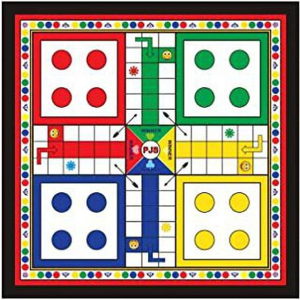 Pritigroup Ludo & Snake Ladder Wooden Board 12-12 Party & Fun Games Board Game 1 cm Surfing Board