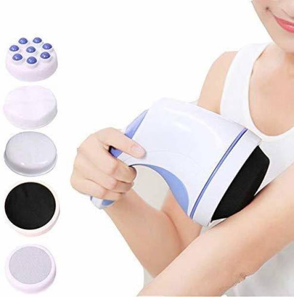 KINDRED 1458 Electric relax body spin massager, handheld pain relief body massager for men and women, multi head type full body massage machine muscles relief, back head, neck leg, stress relief Massager