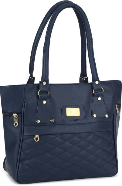 Women Blue, Gold Hand-held Bag Price in India