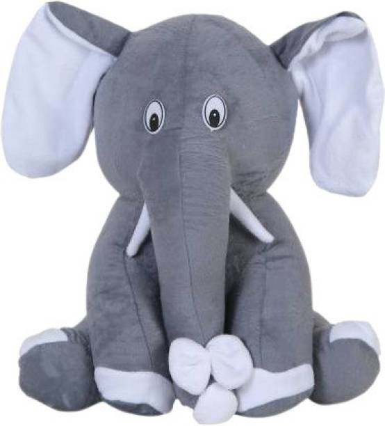 Toyhaven Cute and adorable stuffed animal soft toy/ super soft GREY SITTING ELEPHANT / soft toys for kids, special occasions & gifting  - 25 cm