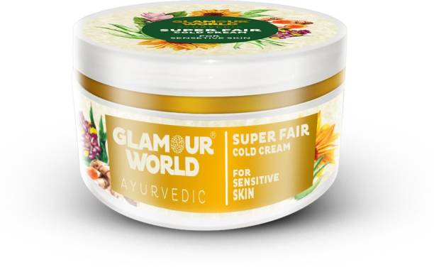 Glamour World Ayurvedic Super Fair Cold Cream, Sensitive Skin 50gm