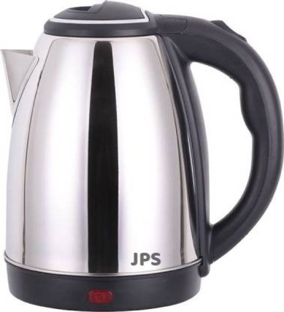JPS (tm) Fast Boiling Tea Kettle Cordless, Stainless Steel Finish Hot Water Kettle – Tea Kettle, Tea Pot – Hot Water Heater Dispenser Electric Kettle (1.8 L, Silver) Electric Kettle