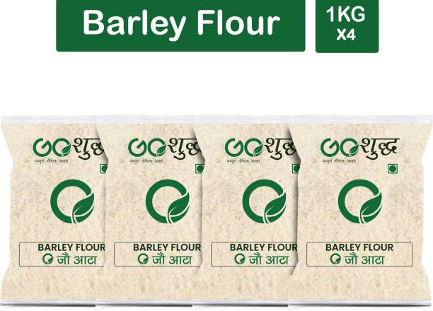 Goshudh Premium Quality Barley Flour (Jau Atta)-1Kg (Pack Of 4)