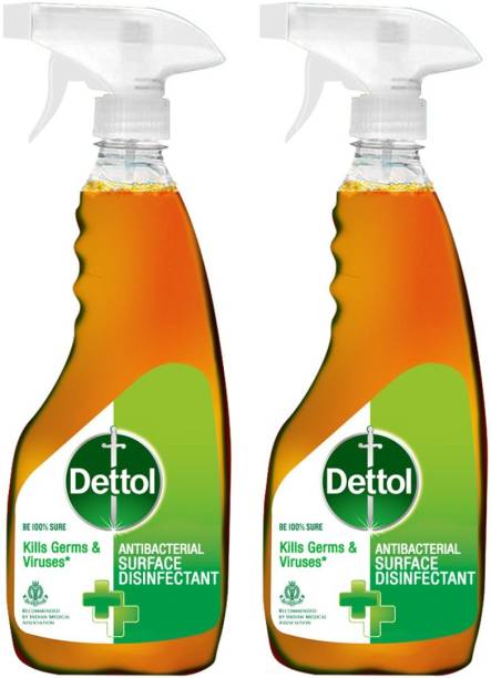 Dettol Antibacterial Surface Disinfectant Spray Sanitizer - 500ml, Pack of 2 | Kills Germs & Viruses |Multi-Purpose Germ Protection Cleaner