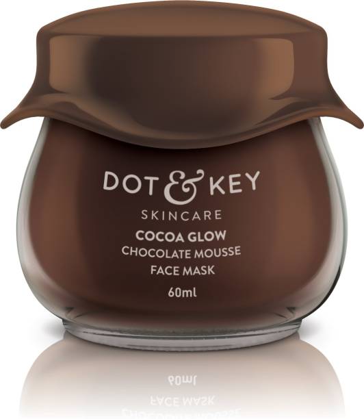 Dot & Key COCOA GLOW Chocolate Mousse Face Mask | for Natural looking glow | All Skin Types