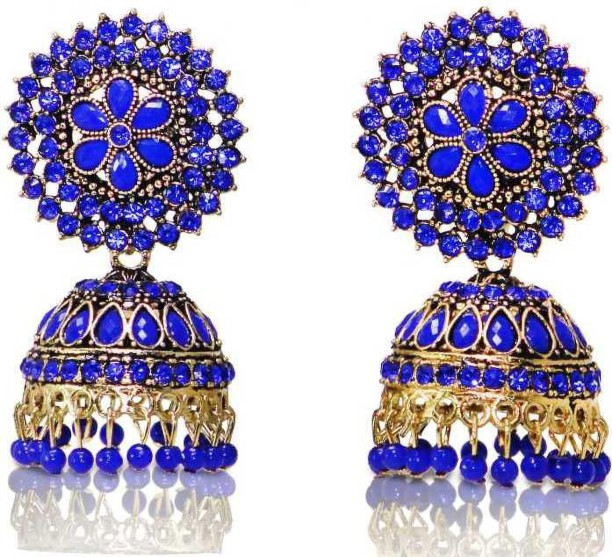 Cornflower blue earrings short drop earrings ceramic bead drops blue drop earrings cornflower blue ceramic drops ceramic earrings