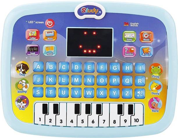 AEXONIZ TOYS Educational Toy Learning Tablet Toddler Computer Toy with LED Screen Display, 8 Learning Modes Gift for Kids