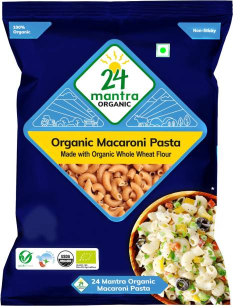 24 Mantra Organic Whole Wheat Macaroni Pasta Pasta