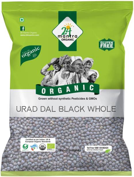 24 mantra ORGANIC Organic Black Urad Dal (Whole)