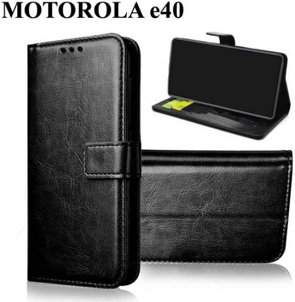 Manobal Flip Cover for Moto e40, MOTOROLA e40