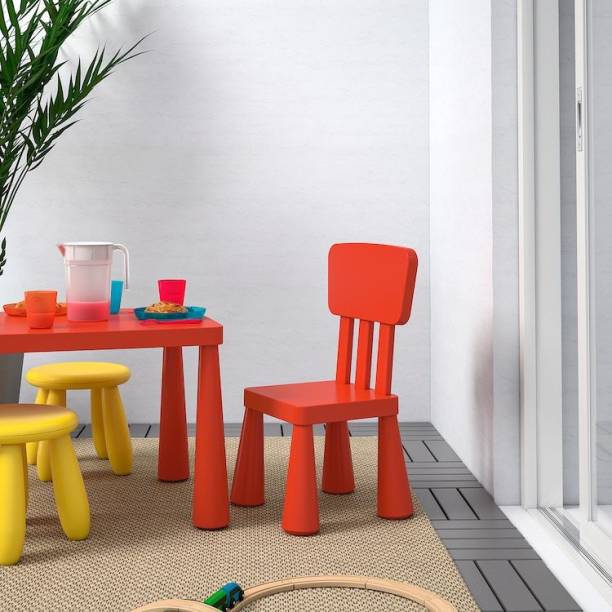 IKEA Mammut- children chair Red Plastic Living Room Chair