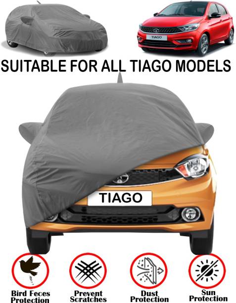 FABTEC Car Cover For Tata Tiago (With Mirror Pockets)