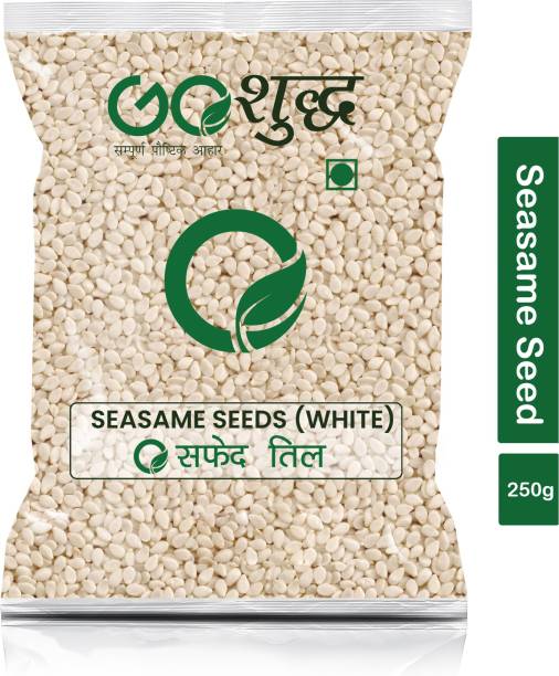 Goshudh Premium Quality Raw Safed Til (White Sesame Seeds)-250gm (Pack Of 1)