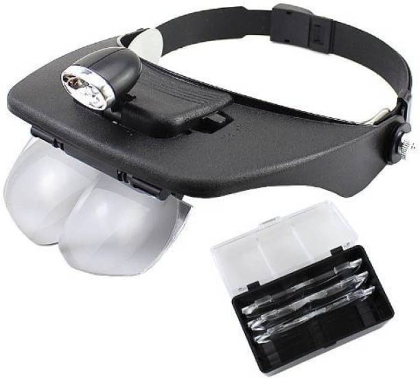 AXZHYX Hand-held Magnifier Handheld Magnifying Glass Reading Desktop Repair Reading Double Lenses 2.5X 5X Magnifier 