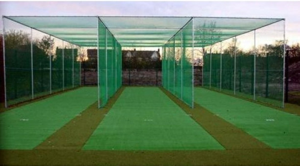 Elk Power Nylon Material with Roof Covered 50X12X15 Foot Practice Cricket Net 