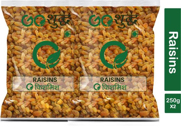 Goshudh Premium Quality Kishmish (Raisin)-250gm (Pack Of 2) Raisins