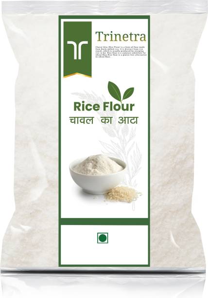 Trinetra Best Quality Chaval Atta (Rice Flour)-2Kg (Packing)