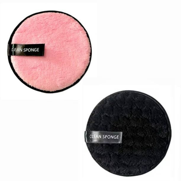 Three Elements Makeup Removal Pad Dual Sided Daily Use Wipe for Exfoliation and Clear Skin, Eco Friendly Washable Face Cloth Reusable Multi-functional microfiber Soft Fiber Makeup Remover Pads, Facial Cleansing Pads for Face Makeup I Perfect for Chemical Free Removal of Eye Makeup (PACK 2) multicolor Makeup Remover