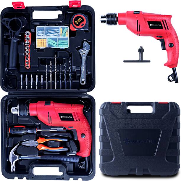BUILDSKILL Pro BGSB13RE 13MM Impact Drill Kit with 130 pcs Accessories Power & Hand Tool Kit