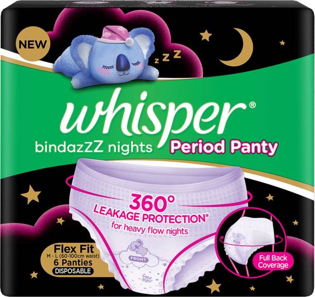 Whisper Bindazzz Nights Period Panties Sanitary Pad