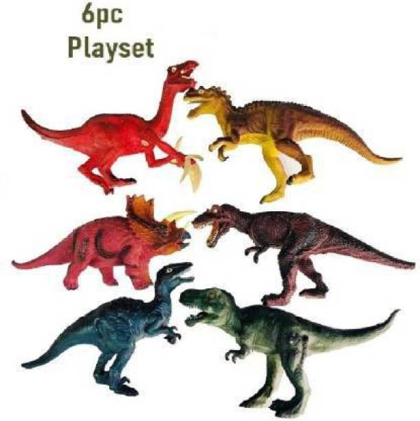 WONDER CREATURES Realistic Look Dinosaur World Animal figures Play Set Toy for Kids Set Of 6