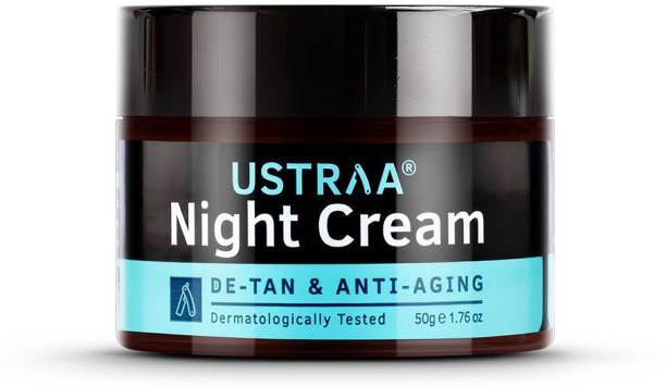 USTRAA Night Cream De-Tan, Dermatologically Tested With Niacinamide-No Harmful Chemical