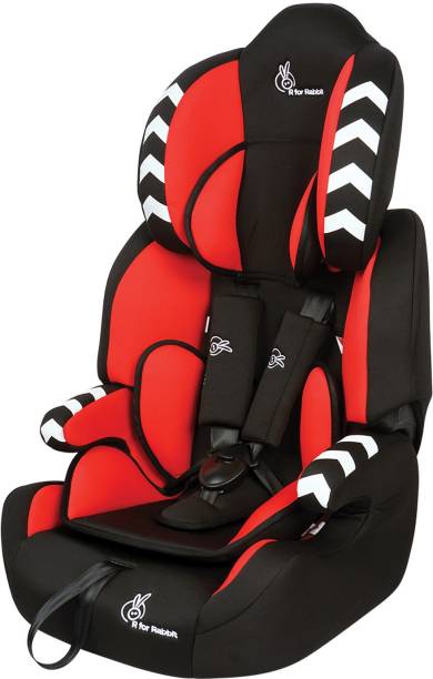 R for Rabbit Jumping Jack Racer Convertible Baby Car Seat ECE R44/04 Safety Certified Car Seat for Kids of 9 Months to 11 Years Age (Red Black) Baby Car Seat