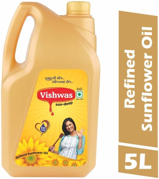 Vishwas refined Sunflower Oil Jar