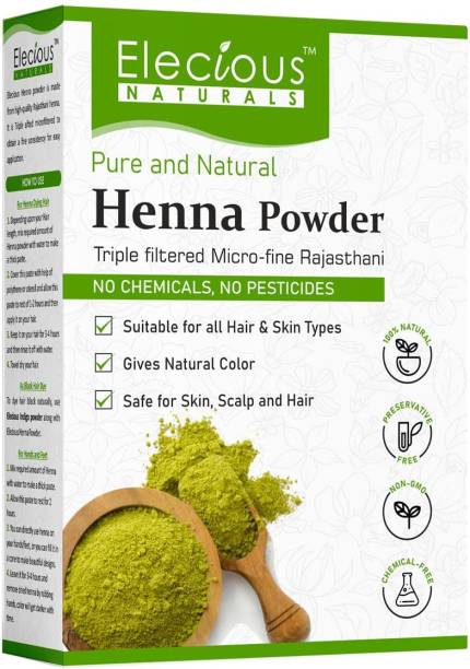 Elecious Natural Henna Powder For Hair Colour and Growth Price in India