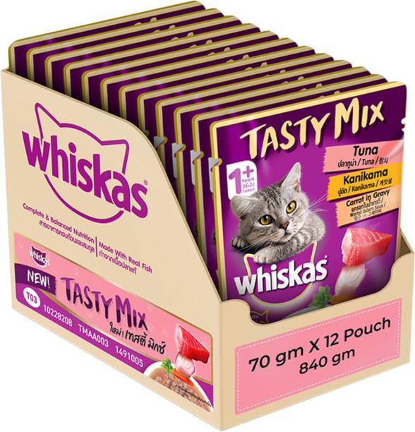 Whiskas Tasty Mix (1+ Year) Tuna 0.84 kg (12x0.07 kg) W...