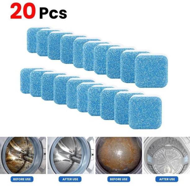 OFFER WORLD 20Pcs Washing Machine Deep Cleaner Effervescent Tablet for All Company’s Front and Top Load Machine Dishwash Bar